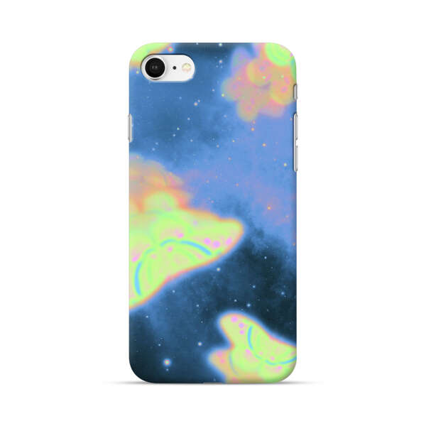 Dreamy Glowing Cosmic Butterflies iPhone 7/8/SE (2020) Hard Case