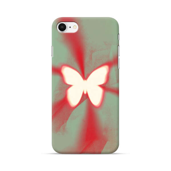 Glowing White Butterfly Abstract Radiant Design iPhone 7/8/SE (2020) Hard Case