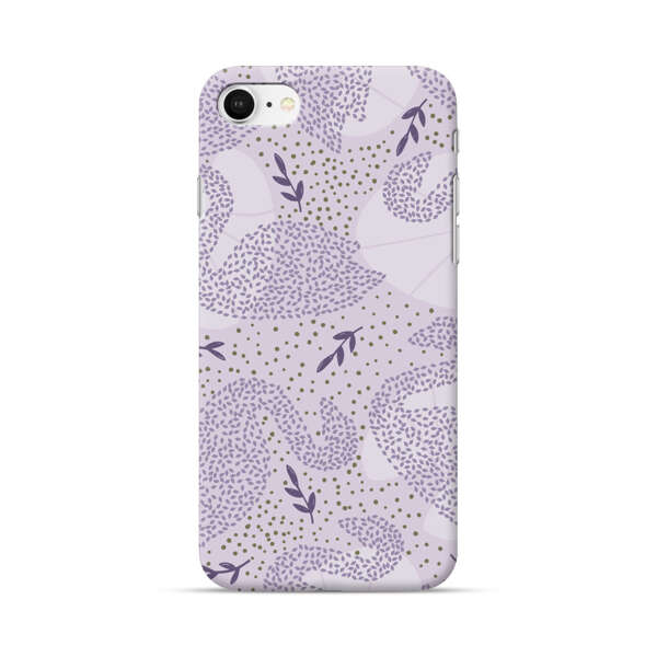 Lavender Swan Pattern iPhone 7/8/SE (2020) Hard Case