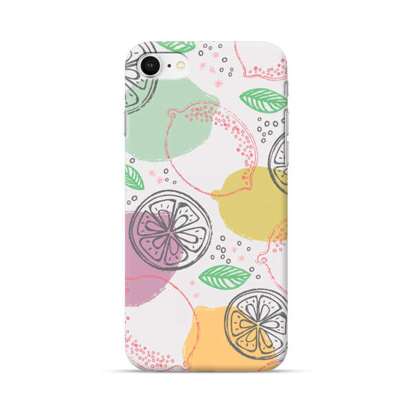 Lemon Colorful Abstract Pattern iPhone 7/8/SE (2020) Hard Case