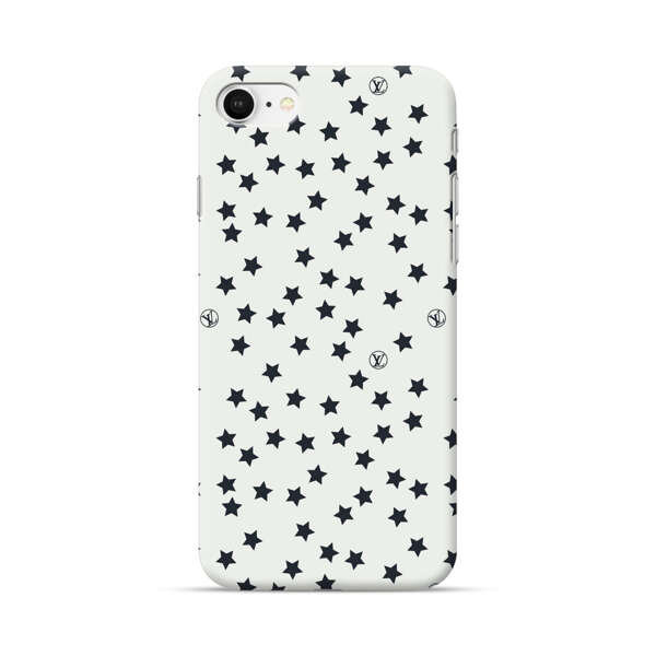 Minimalist Black Stars Pattern iPhone 7/8/SE (2020) Hard Case