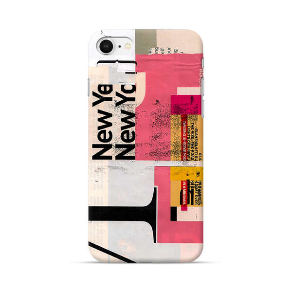 Modern Abstract Collage Artwork iPhone 7/8/SE (2020) Hard Case