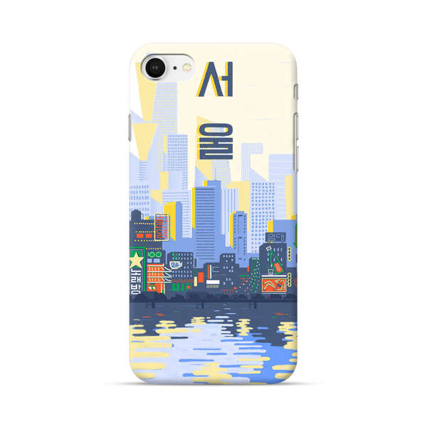 Modern City Skyline Reflection iPhone 7/8/SE (2020) Hard Case