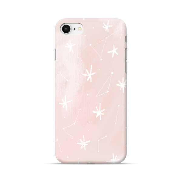 Pink Stars and Constellation Pattern iPhone 7/8/SE (2020) Hard Case