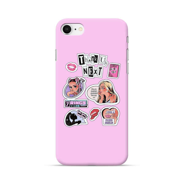 Pop Art Fashion Stickers iPhone 7/8/SE (2020) Hard Case
