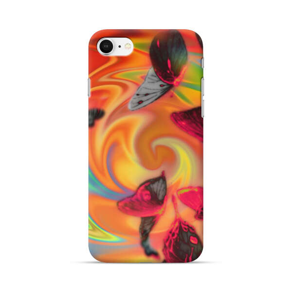 Psychedelic Butterflies Swirl iPhone 7/8/SE (2020) Hard Case
