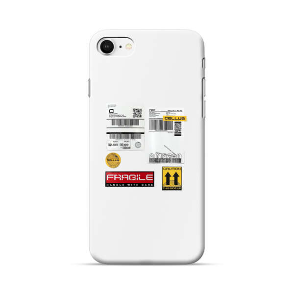 Shipping Labels and Fragile Handling Stickers iPhone 7/8/SE (2020) Hard Case