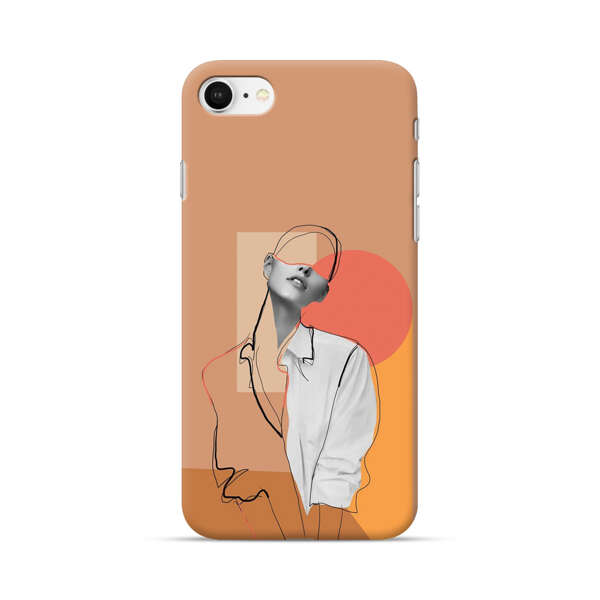 Stylish Abstract Portrait Art iPhone 7/8/SE (2020) Hard Case