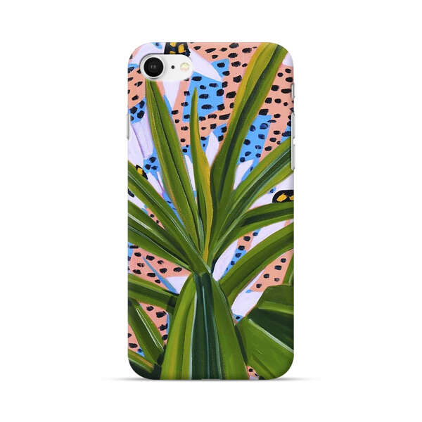 Tropical Leaves Abstract Pattern iPhone 7/8/SE (2020) Hard Case