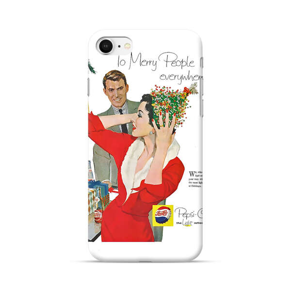 Vintage Pepsi-Cola Holiday Advertisement iPhone 7/8/SE (2020) Hard Case