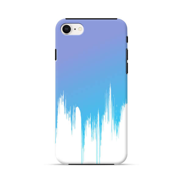 Abstract Blue and Purple Dripping Paint iPhone 7/8/SE (2020) Impact Case