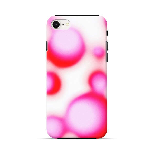 Abstract Pink and Red Blurry Circles iPhone 7/8/SE (2020) Impact Case
