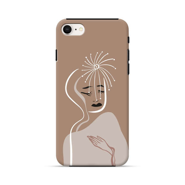 Artistic Abstract Portrait with Serene Face iPhone 7/8/SE (2020) Impact Case