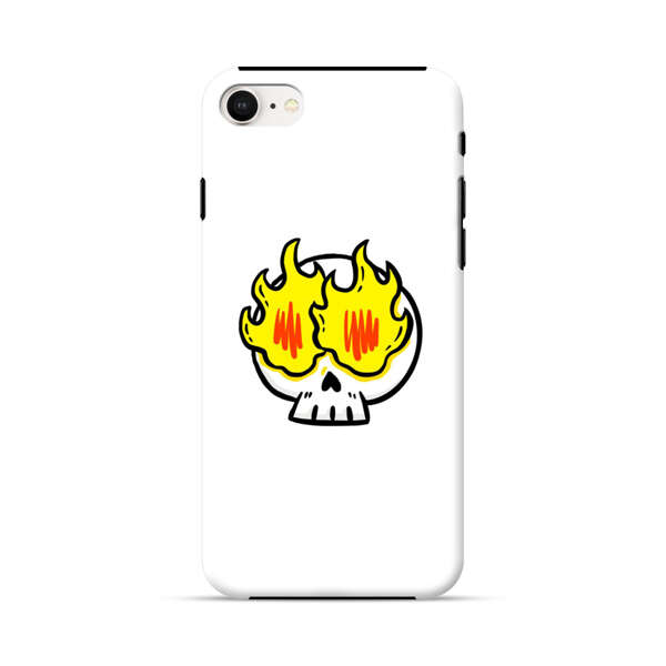 Cartoon Skull with Flames iPhone 7/8/SE (2020) Impact Case
