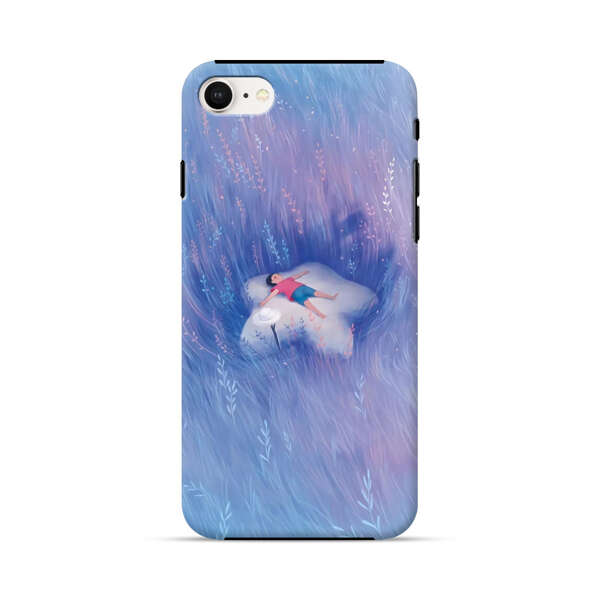 Child Relaxing in Dreamy Field iPhone 7/8/SE (2020) Impact Case