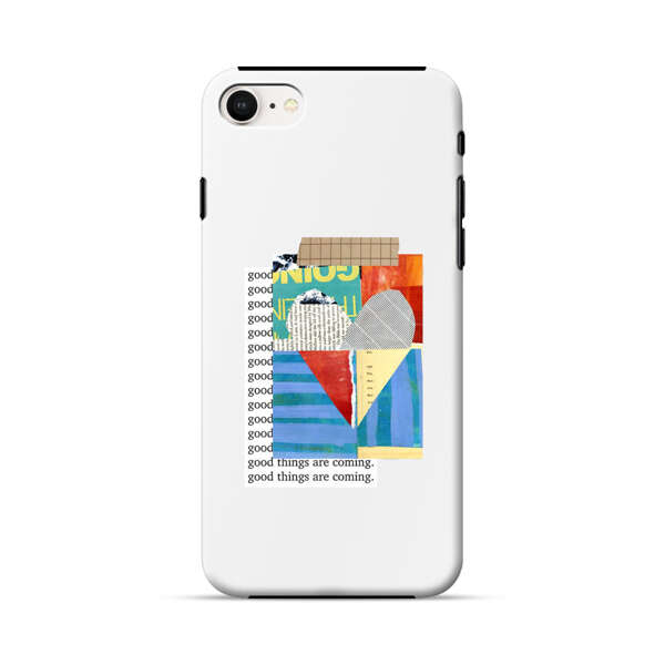 Colorful Abstract Collage with Geometric Shapes iPhone 7/8/SE (2020) Impact Case
