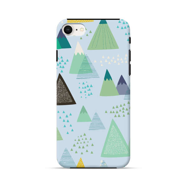 Colorful Abstract Mountain Pattern iPhone 7/8/SE (2020) Impact Case