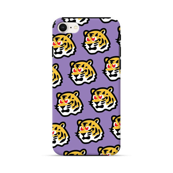 Cute Tiger with Heart Eyes Pattern iPhone 7/8/SE (2020) Impact Case