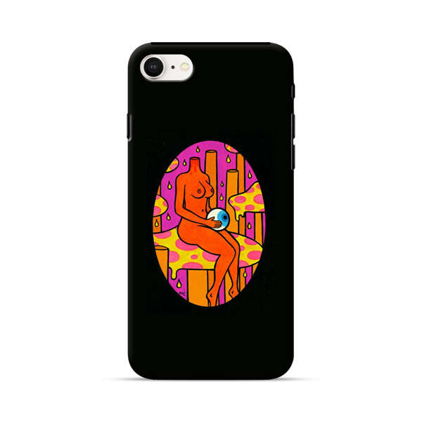 Faceless Nude Figure Holding Sphere Abstract Art iPhone 7/8/SE (2020) Impact Case