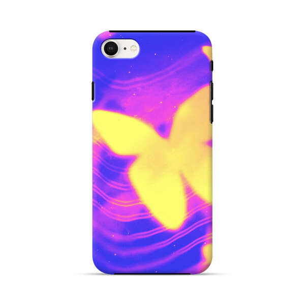 Glowing Purple and Yellow Butterflies iPhone 7/8/SE (2020) Impact Case