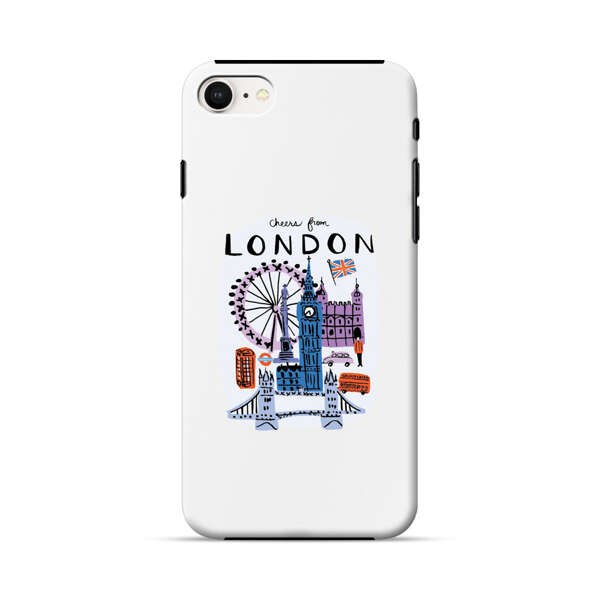 London Iconic Landmarks Illustration iPhone 7/8/SE (2020) Impact Case