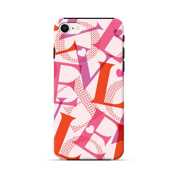 Love Colorful Letters Pattern iPhone 7/8/SE (2020) Impact Case