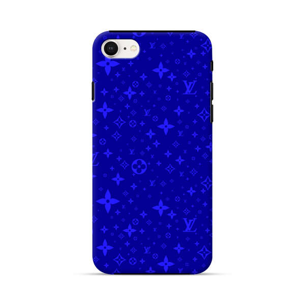 Luxury Blue Designer Pattern iPhone 7/8/SE (2020) Impact Case