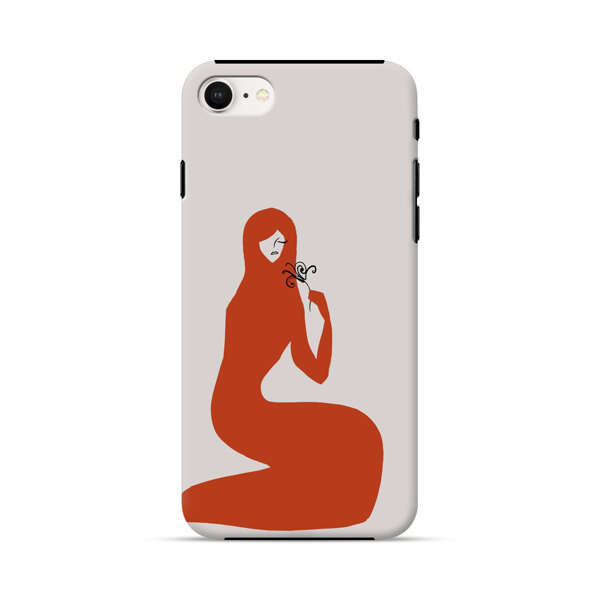 Minimalist Abstract Woman Silhouette iPhone 7/8/SE (2020) Impact Case