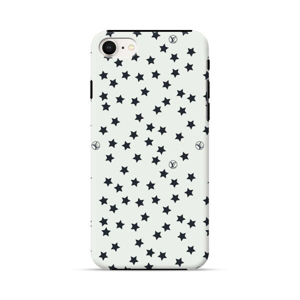 Minimalist Black Stars Pattern iPhone 7/8/SE (2020) Impact Case