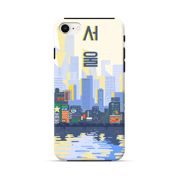 Modern City Skyline Reflection iPhone 7/8/SE (2020) Impact Case