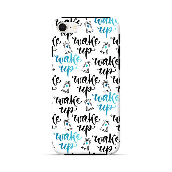 Motivational wake up call lettering pattern iPhone 7/8/SE (2020) Impact Case