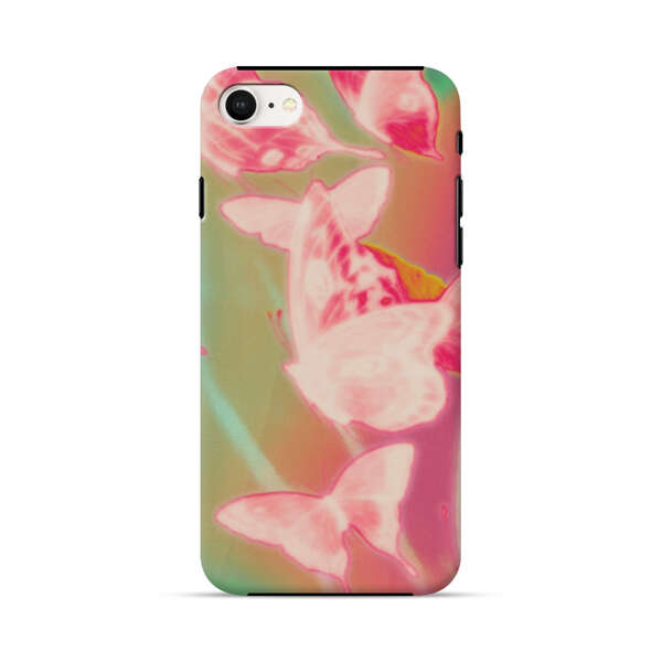 Pink Butterflies Dreamy Colorful Background iPhone 7/8/SE (2020) Impact Case