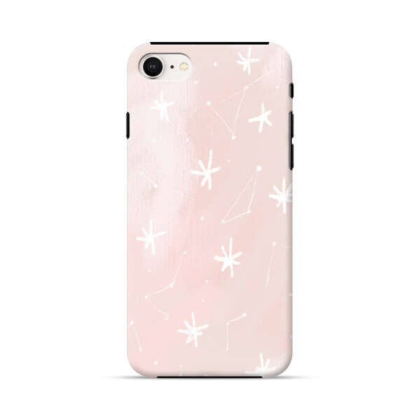 Pink Stars and Constellation Pattern iPhone 7/8/SE (2020) Impact Case