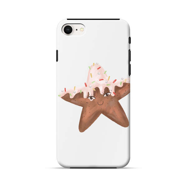 Smiling Gingerbread Star Cookie iPhone 7/8/SE (2020) Impact Case