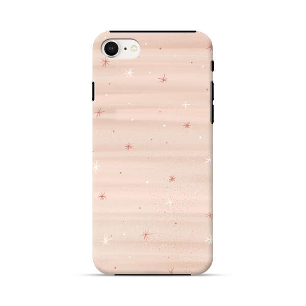 Soft Pink Background with Delicate Stars iPhone 7/8/SE (2020) Impact Case
