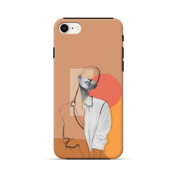 Stylish Abstract Portrait Art iPhone 7/8/SE (2020) Impact Case