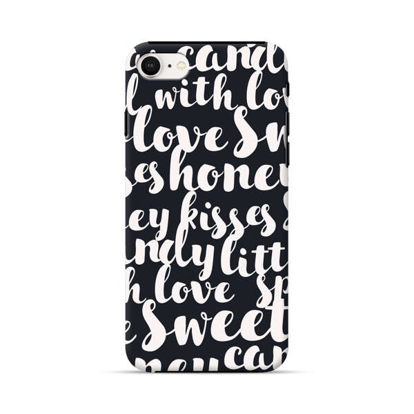 Sweet Honey Kisses Love Sugar Candy Pattern iPhone 7/8/SE (2020) Impact Case