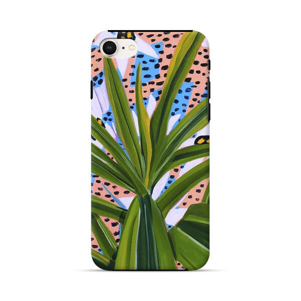 Tropical Leaves Abstract Pattern iPhone 7/8/SE (2020) Impact Case
