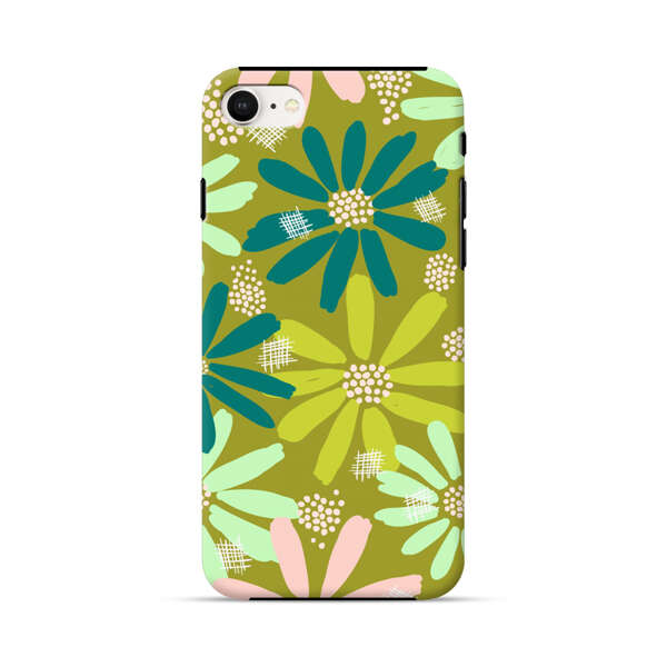 Vibrant Floral Daisy Pattern iPhone 7/8/SE (2020) Impact Case