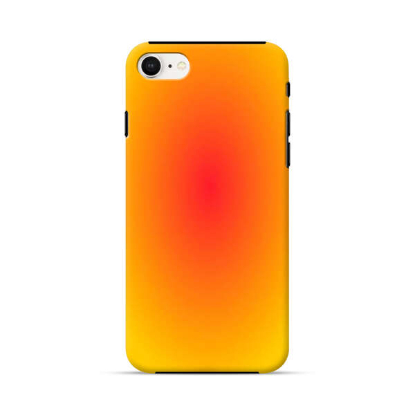 Vibrant Red Focal Point with Yellow Gradient Background iPhone 7/8/SE (2020) Impact Case