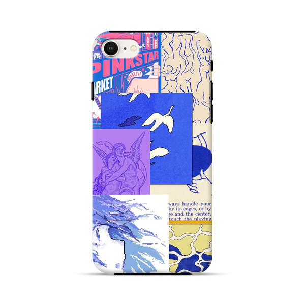 Vibrant Retro Pop Art Collage iPhone 7/8/SE (2020) Impact Case