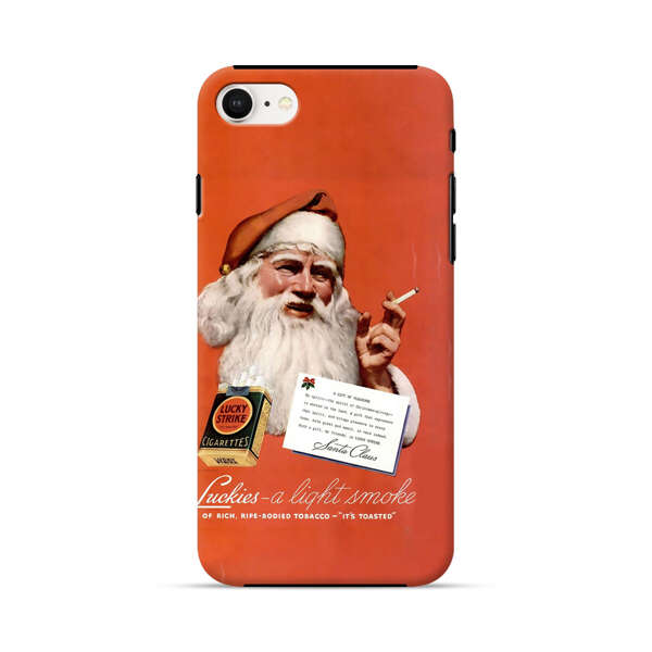 Vintage Santa Claus Smoking Lucky Strike Cigarettes Advertisement iPhone 7/8/SE (2020) Impact Case