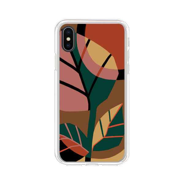 Abstract Geometric Leaves Design iPhone X/XS Case