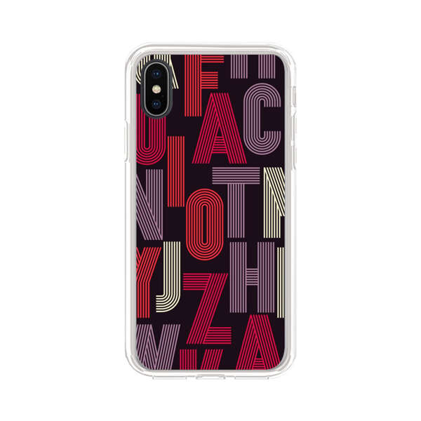 Abstract Letters Pattern iPhone X/XS Case