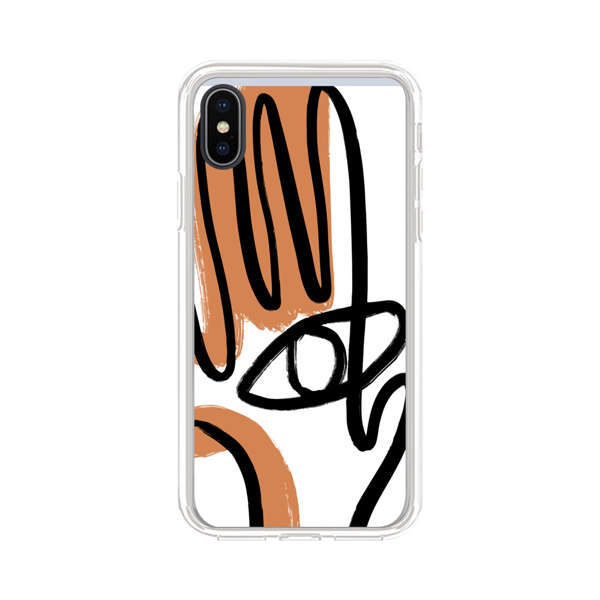 Abstract Minimalist Hand with Eye iPhone X/XS Case