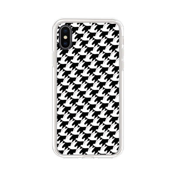 Classic Black and White Houndstooth Pattern iPhone X/XS Case