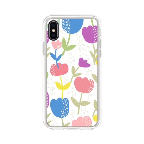 Colorful Tulip Floral Pattern iPhone X/XS Case