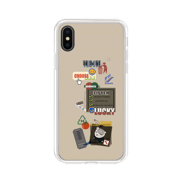 Creative Collage of Motivational Elements iPhone X/XS Case