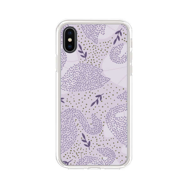 Lavender Swan Pattern iPhone X/XS Case