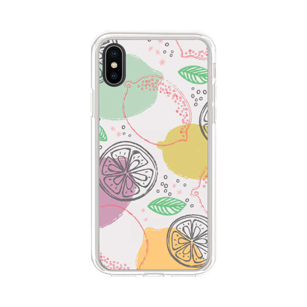 Lemon Colorful Abstract Pattern iPhone X/XS Case